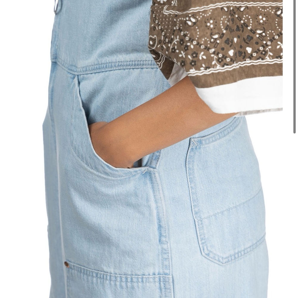 Kapital Blue Denim Overalls Wide-Leg Salopette NWT size 1 - Picture 7 of 17